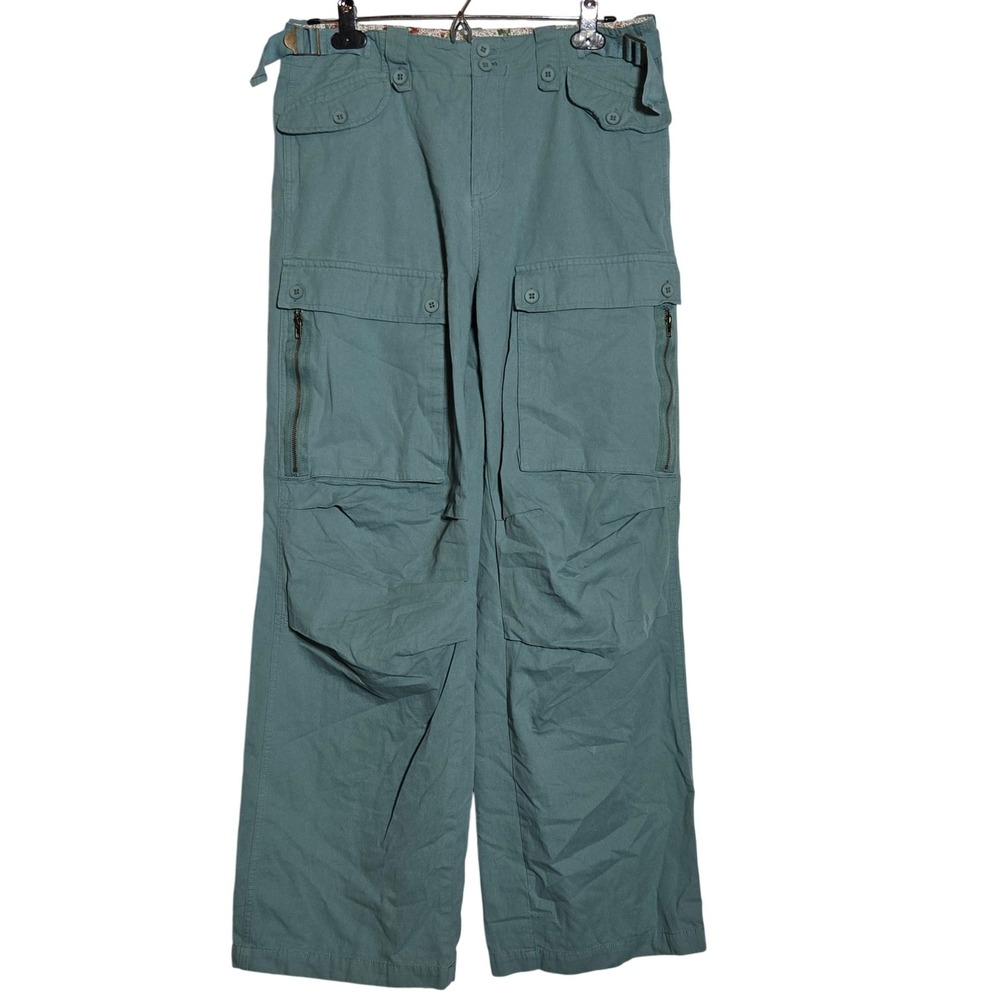 Easel Wide Leg Cargo Pants Large Utility Gorp Streetwear Baggy Oversized Skater